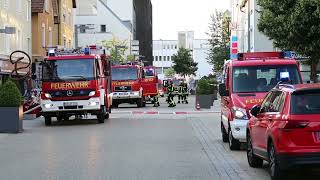 Feuerwehreinsatz in der Heidenheimer Grabenstraße [upl. by Dlawso]