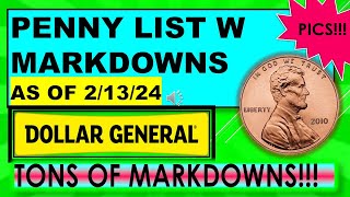 DOLLAR GENERAL PENNY LIST W MARKDOWNS 21324 W PICS [upl. by Lorinda]