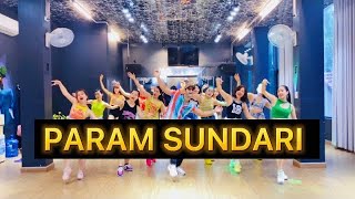 Param Sundari Dance  Bollywood Zumba  Kriti Sanon  Mimi  Pankaj Tripathi  Dance Workout [upl. by Nairrad707]