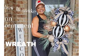 How to make a Christmas Ornament Wreath [upl. by Sharla]