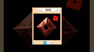 How to draw the old Roblox logo🔴✨️옛날 로블록스 로고 그리는법art roblox speeddrawing speeddraw [upl. by Nareht290]