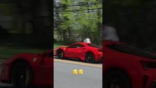 Cars Leaving Car Meet carshow ferrari ferrari812 488pista shorts [upl. by Cassell]