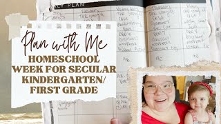 Plan a Homeschool Week with Me  Secular Kindergarten  First Grade [upl. by Salli]