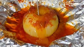 Viral Onion Boil In a Foil Recipe  Seafood Recipe [upl. by Ahsilyt735]