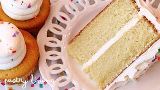 BEST Classic Vanilla Cake Recipe  Perfectly Moist amp Soft [upl. by Wehttan]