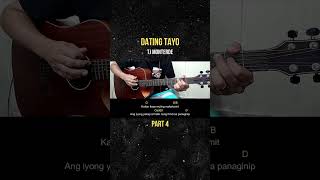 Dating Tayo  TJ Monterde  Guitar Tutorial part 4 [upl. by Neeoma595]