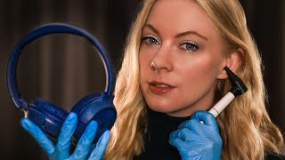 ASMR Ear Cleaning amp Headphone Hearing Test 🎧 Whisper Beep Test Ear to Ear Layered Sounds [upl. by Nnairam]