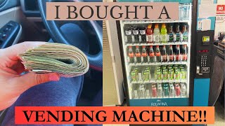 I BOUGHT A VENDING MACHINE My experience owning a vending machine [upl. by Adlig235]