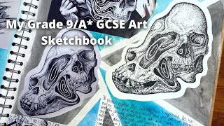 My Grade 9A GCSE Art Sketchbook [upl. by Zulch614]