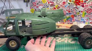 hardnockgaragediecastcusto576 update on the 118 Huey Chopper Truck [upl. by Sneve]