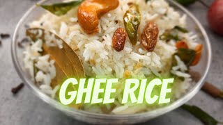 Ghee Rice Recipe  घी चावल  ಘೀ ರೈಸ್  ఘీ రైస్ [upl. by Hayila370]