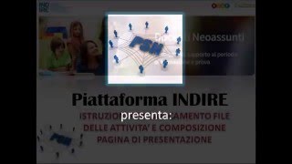 Neoimmessi Tutorial Pagina Presentazione INDIRE e istruzioni per il caricamento [upl. by Ingamar999]