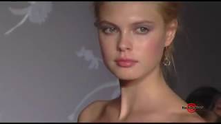 LAZARO Bridal  Spring 2011 NY Fashion Week Runway Wedding Gowns Video  EXCLUSIVE [upl. by Hasile]