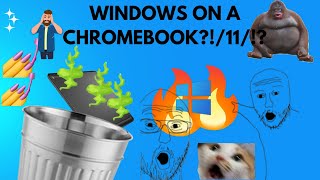 Putting windows on a chromebook [upl. by Aiasi]