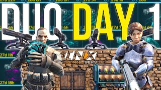 How A 25000 HOUR DUO Dominate Day 1 On The BEST PvP Server INX  ARK [upl. by Francis]