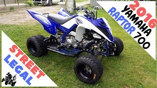 Yamaha Raptor 700R 2016 Street Legal Quad [upl. by Letizia]