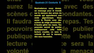 Short  quatrain 21  Centurie 5 de  Nostradamus [upl. by Mingche998]