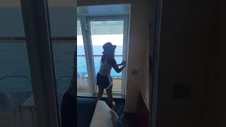 Norwegian Getaway balcony cabin tour July 2022 [upl. by Doownelg]