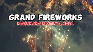 GRAND FIREWORKS DISPLAY IN BACOLOD MASSKARA FESTIVAL 2024 [upl. by Kong67]