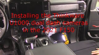 Installing the Thinkware U1000 dual dash camera in the 2021 Ford F150 [upl. by Ramalahs]