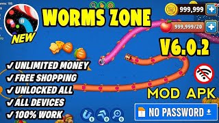 Worms Zone io Mod Apk v602 TERBARU 2024 MEGA MOD MENU  Unlimited Coin amp Unlock All Skin Mediafire [upl. by Trotter]