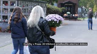 Dušičky v Praze 30 hřbitovů prodloužilo otevírací dobou [upl. by Nohtan37]