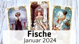 FISCHE  Januar 2024 • Eine baldige Wunscherfüllung • Höre auf DEINE Gefühle Tarot [upl. by Ahsiruam212]