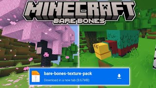 BARE BONES TEXTURE PACK  MCPE 120 [upl. by Greggory676]