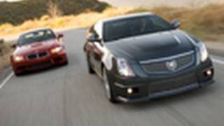 2011 Cadillac CTSV Coupe vs 2011 BMW M3  Comparison Test  Edmundscom [upl. by Asiuol]