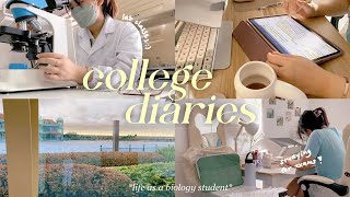 uni vlog  life as a college student biology major edition 🐣 [upl. by Akineg]