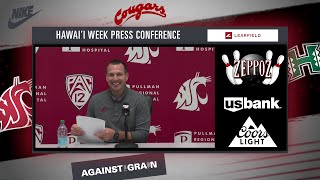 WSU Football quotThis is our kids homequot  Jake Dickert Hawaii Week Press Conference  101424 [upl. by Narra532]