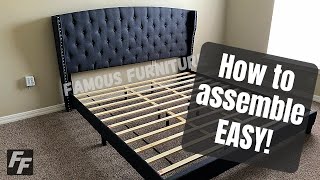 How to assemble a platform bed [upl. by Aneetak]