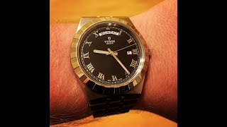 Tudor Royal 41mm Day Date Black Dial Watch Review [upl. by Einalem]