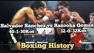 Salvador Sanchez mexico vs Wilfredo Gomez Puerto RicoFeatherweight Championship sanchez gomez [upl. by Ioab]