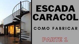 Escada caracol  Escalera caracol  Parte 1  Curso de Serralheiro [upl. by Akemahc867]