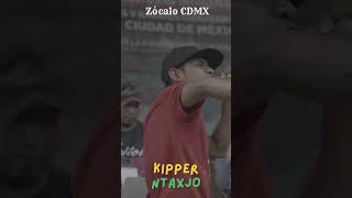 kipper Ntaxjo rap mazateco en el Zócalo de la CDMX [upl. by Ahouh]