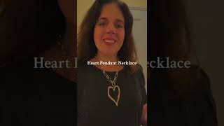 Heart Shaped Gold Pendant Necklace Women’s Jewelry heart necklace well made nicely crafted goes well [upl. by Ahseinat]