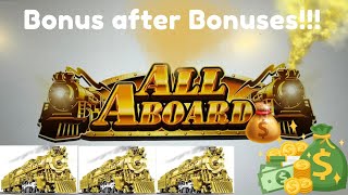 I won on All Aboard Dynamite Dash Slot Machine allaboard slots konamislots slotwins casinoslots [upl. by Dodds]