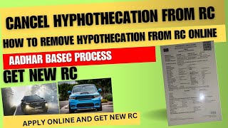 how to cancel hypothecation of vehicle online hypothecation removal process online [upl. by Dj110]