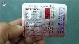 Inmecin 25mg Tablet  Indomethacin Capsule  Inmecin 25 Tablet Uses Benefits Dosage Review in Hindi [upl. by Lenehc]