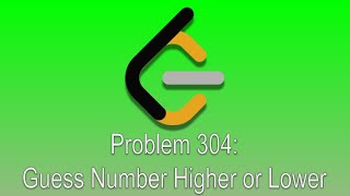 LeetCode Problem 304 Guess Number Higher or Lower [upl. by Mullane]