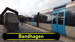 Metro  Tunnelbana Station Bandhagen  Stockholm 🇸🇪  Walkthrough 🚶 [upl. by Lenee]