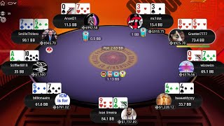 SCOOP 76H 320 PKO wizowizo  ivan limeira  Granter7777  Final Table Poker Replays [upl. by Anieral38]