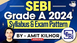 SEBI Grade A 2024  Detailed Syllabus amp Exam Pattern  StudyIQ IAS [upl. by Hennahane]