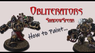 How to Paint Black Legion Obliterators [upl. by Tobi]