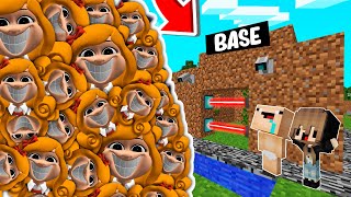 RETO DE LA BASE VS 1000000 MISS DELIGHT 😨😱 BASE BEBE NOOB VS POPPY PLAY TIME 3 en MINECRAFT [upl. by Eniarda]