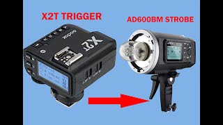 HOW TO LINK STROBE AD600BM WITH X2T TRIGER JINSI YA KUUNGANISHA GODOX AD 600 NA TRIGGER [upl. by Ivanna]