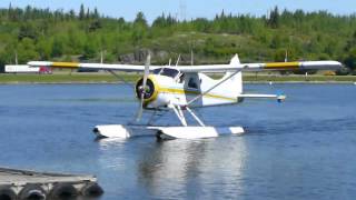 Kenora Air Service DHC2 Beaver CFJEI on a resupply flight to Chase Lake Outpost [upl. by Aniham]