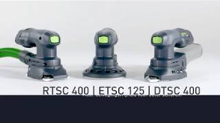 Festool Product Video  Compacte accuschuurmachines DTSC 400  RTSC 400  ETSC 125 [upl. by Meli]