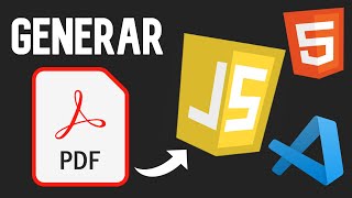 👉 Como GENERAR un PDF con JavaScript en Visual Studio Code 😱 [upl. by Acinehs]